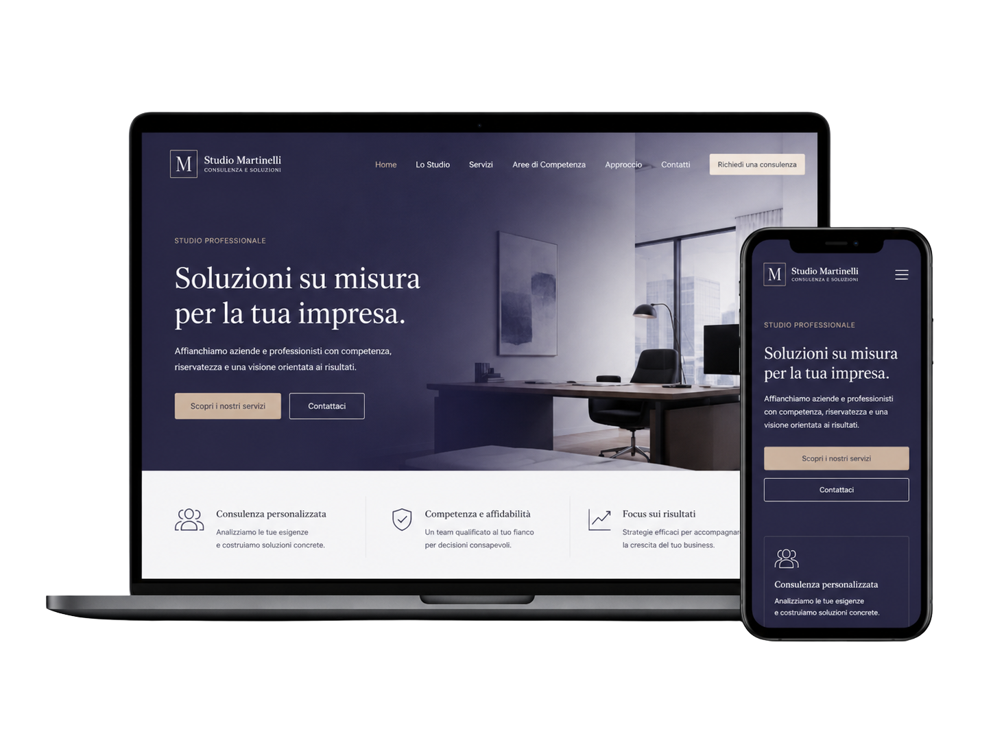 Esempio di sito per studio professionale